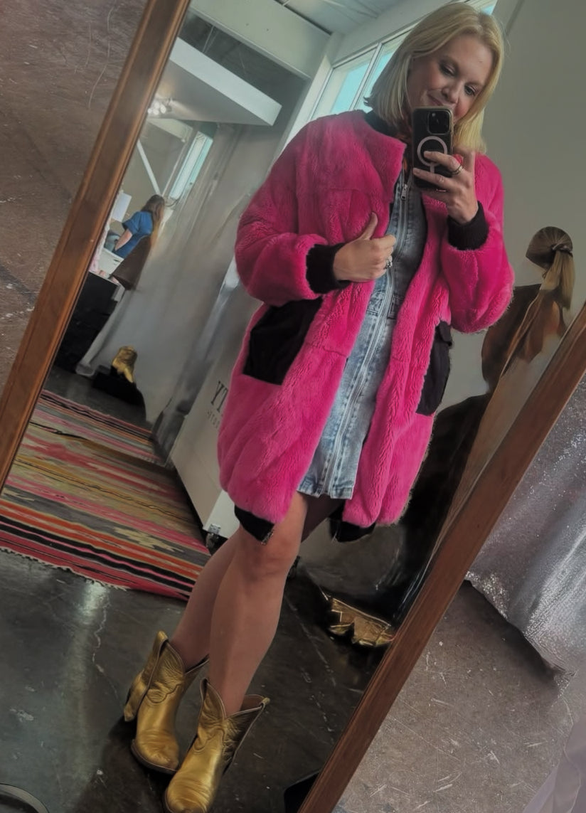 Pink Plush Reversible | C&B Collections