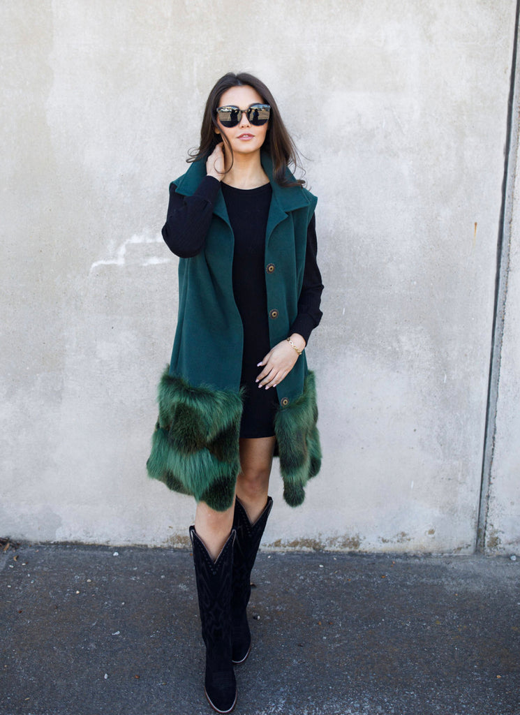 C+B Furs Wool & Cashmere Vest Preorder