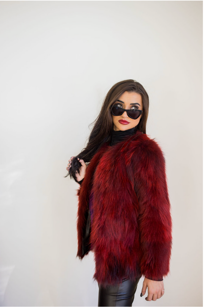 Ladies hot sale fur bolero